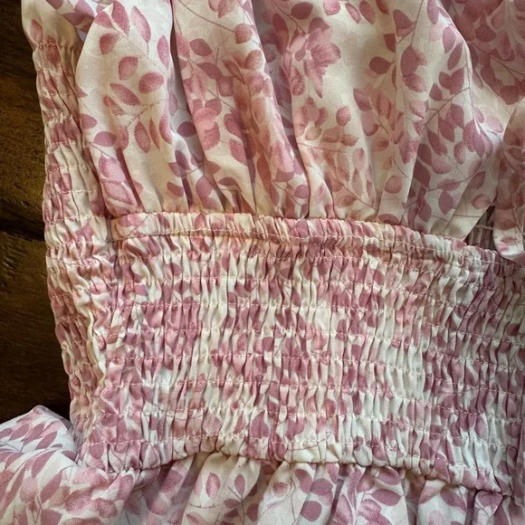 Women’s Floral Pink Shein Mini Dress- Size M - Picture 4 of 11